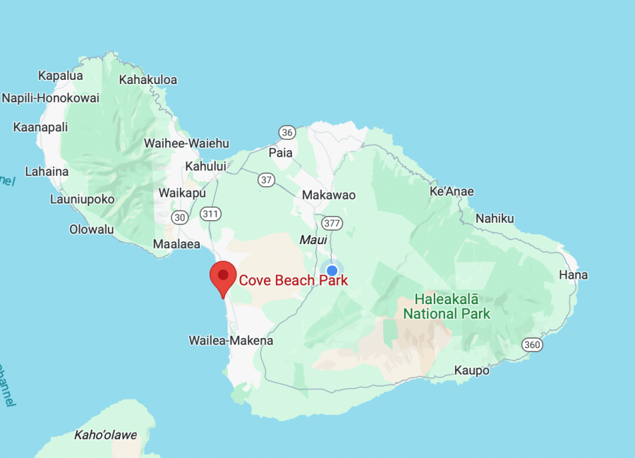 Map to Cove Park