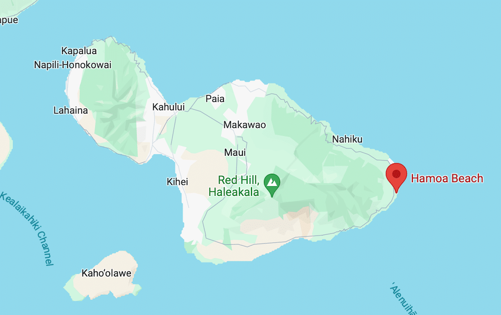 Hamoa Beach Map