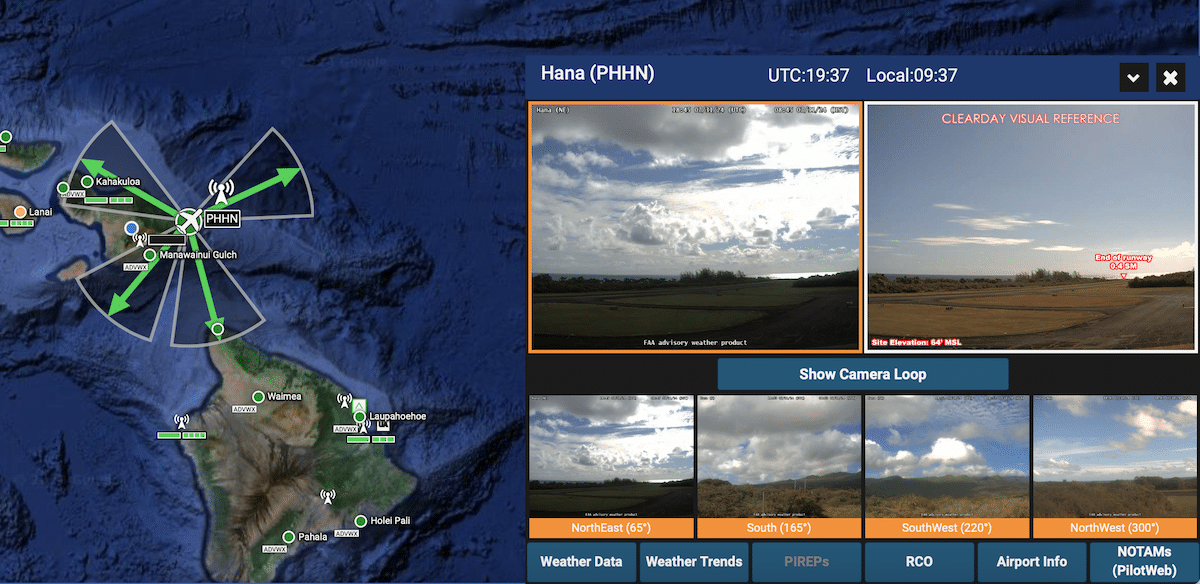 Hana Airport Webcams