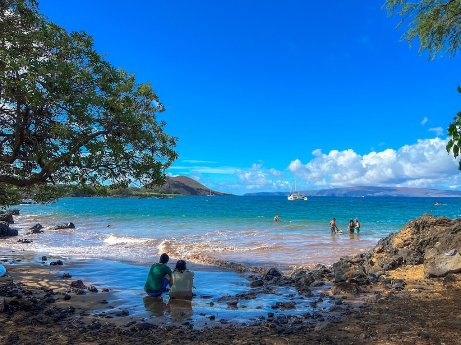 Water entrance at Makena Landing