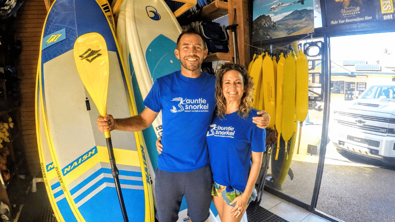 Mark and Gwen in Kihei Shop