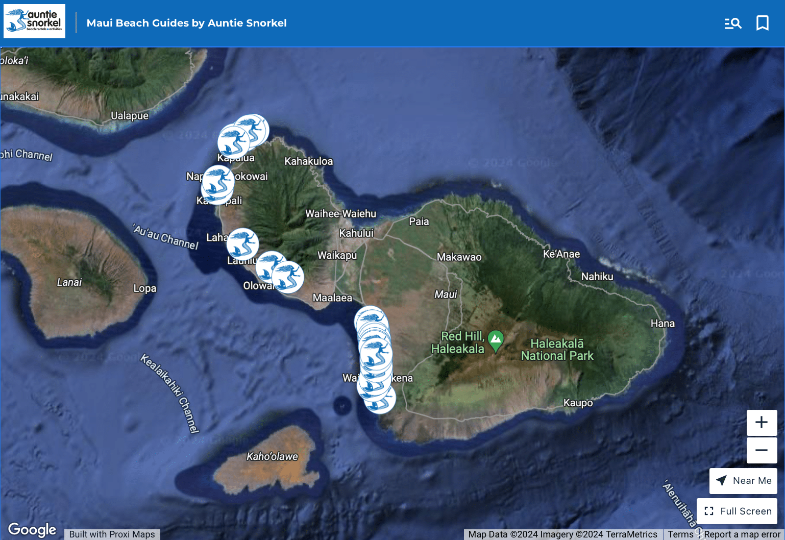 New Interactive Maui Beach Guides Map