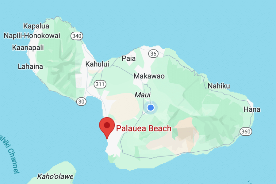 Palauea Map