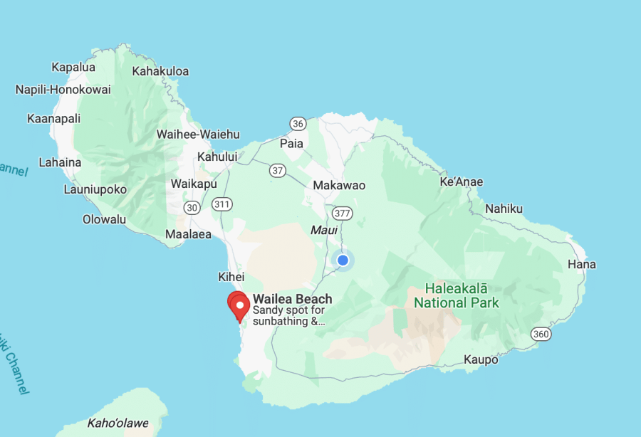 Wailea Beach Map